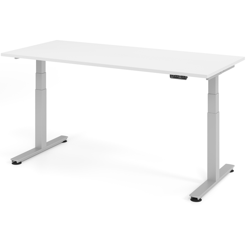 Elektrisch höhenverstellbarer Schreibtisch Tarys Ergo-2, 180 x 80 cm, weiss