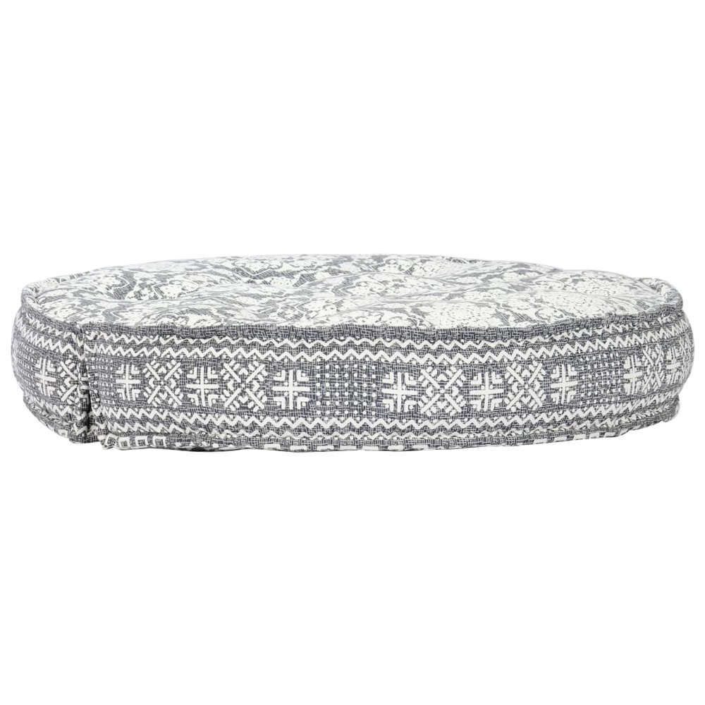 Pouf 100x20 cm gris clair tissu