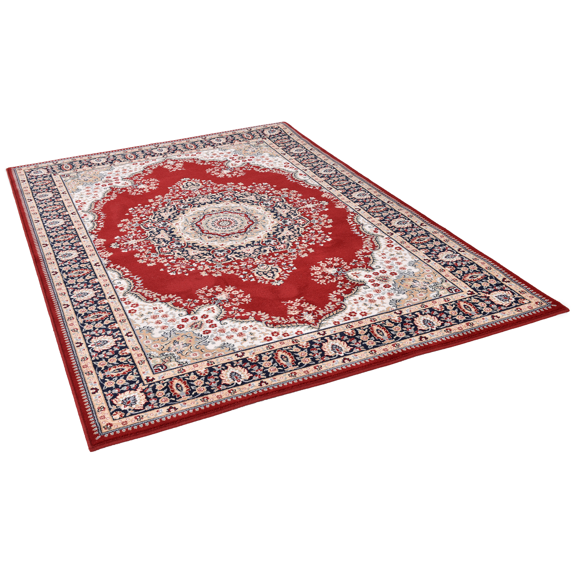 Orient-Teppich DOLNA - rot - Schurwolle - 50x80 cm