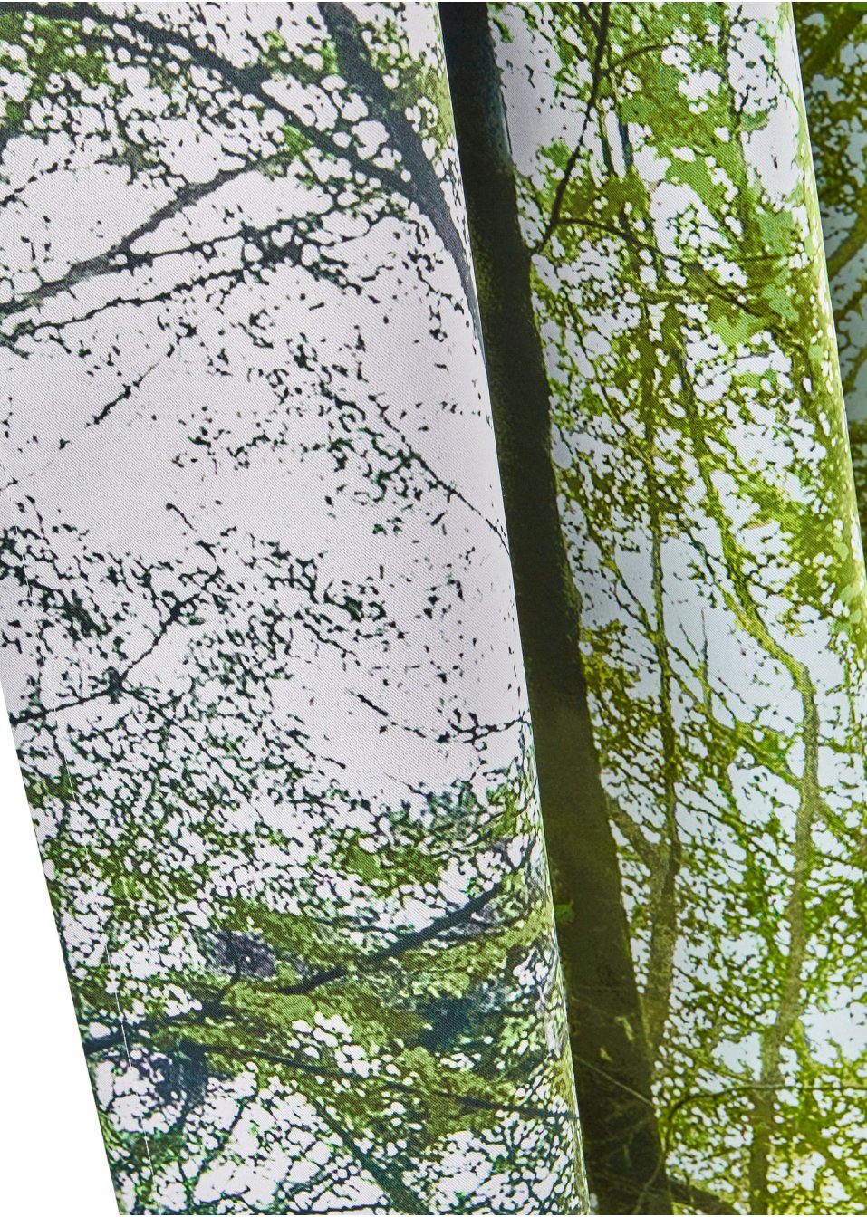 Panneau occultant imprimé forêt (1 pce.)