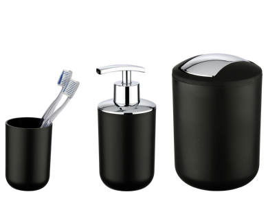 Zurbrüggen Bad-Accessoire-Set Schwarz