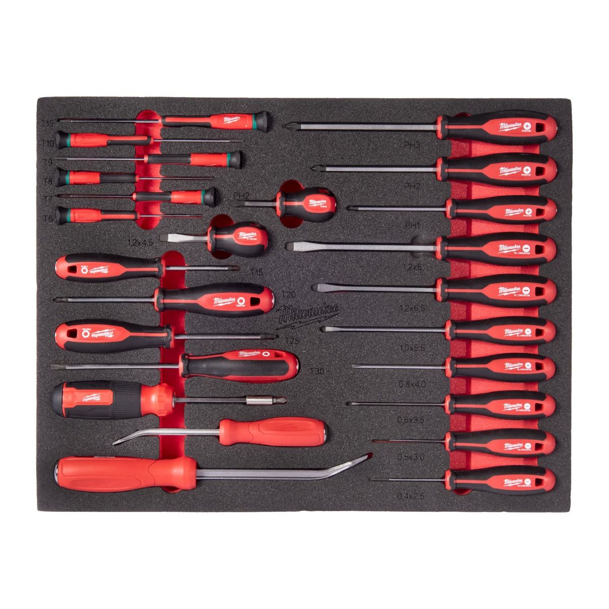 Milwaukee TOOLGUARD™ Gevulde stalen gereedschapswagen rood 78cm automotive 337-delig - 4932500753