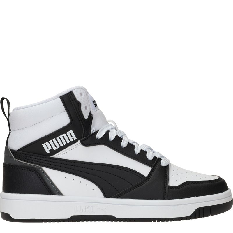 Puma Rebound V6 Mid Sneakers Zwart Jongens