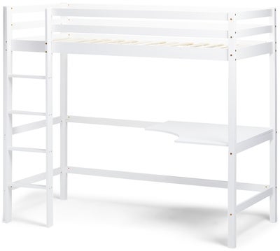 JLY SOFIA Loftseng Med Skrivebord 90x190, Hvit
