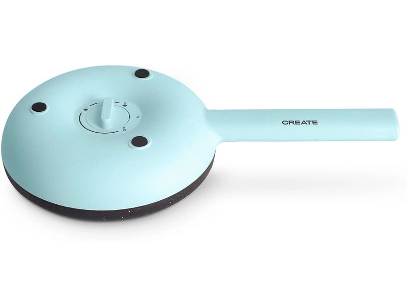 Create Crêpe Maker 600 W, Pastellblau Crepesmaschine im Retro-Stil