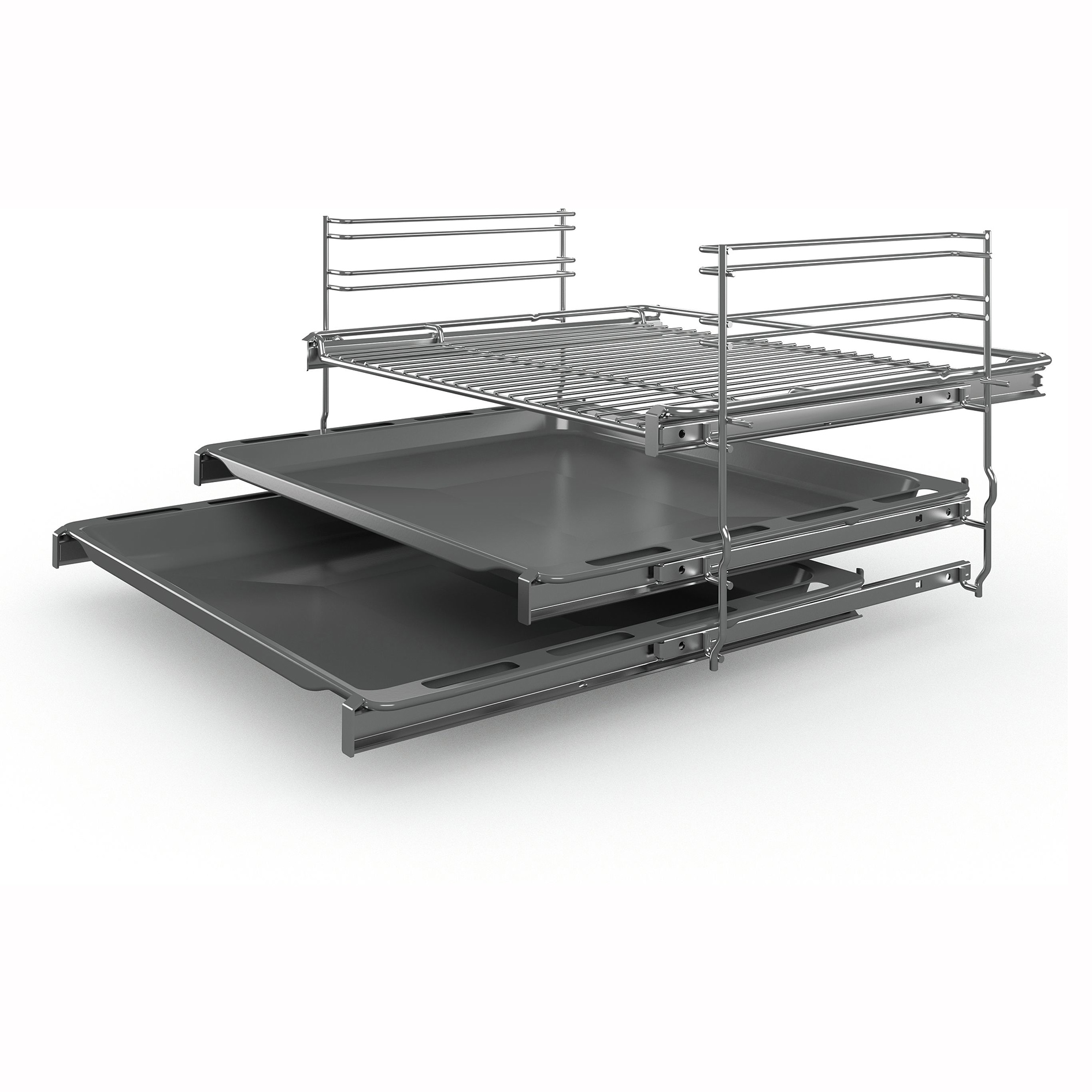 BOSCH Elektro-Standherd HKS79U250 - Edelstahl - A