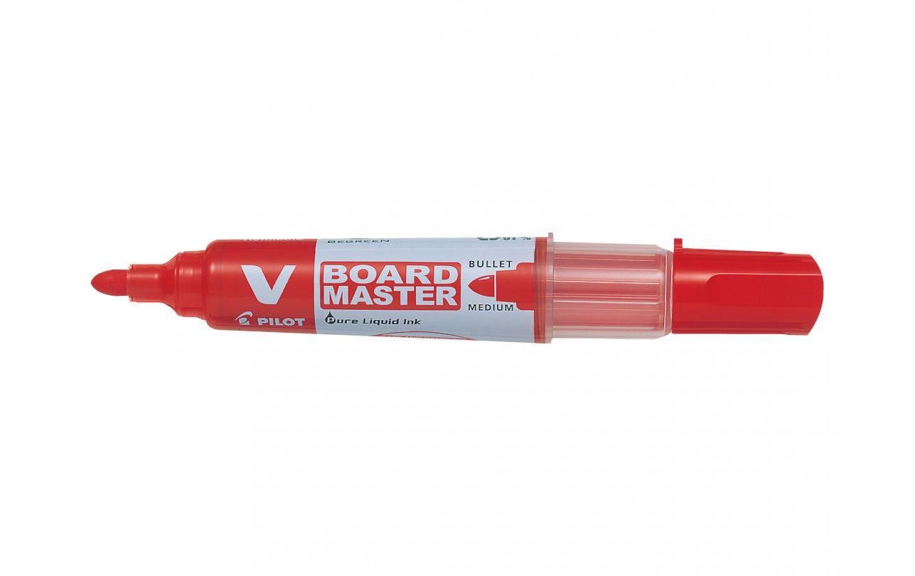 Whiteboard-Marker Rot, RundspitzeWhiteboard-Marker mit nachfüllbarer Flüssigtinte