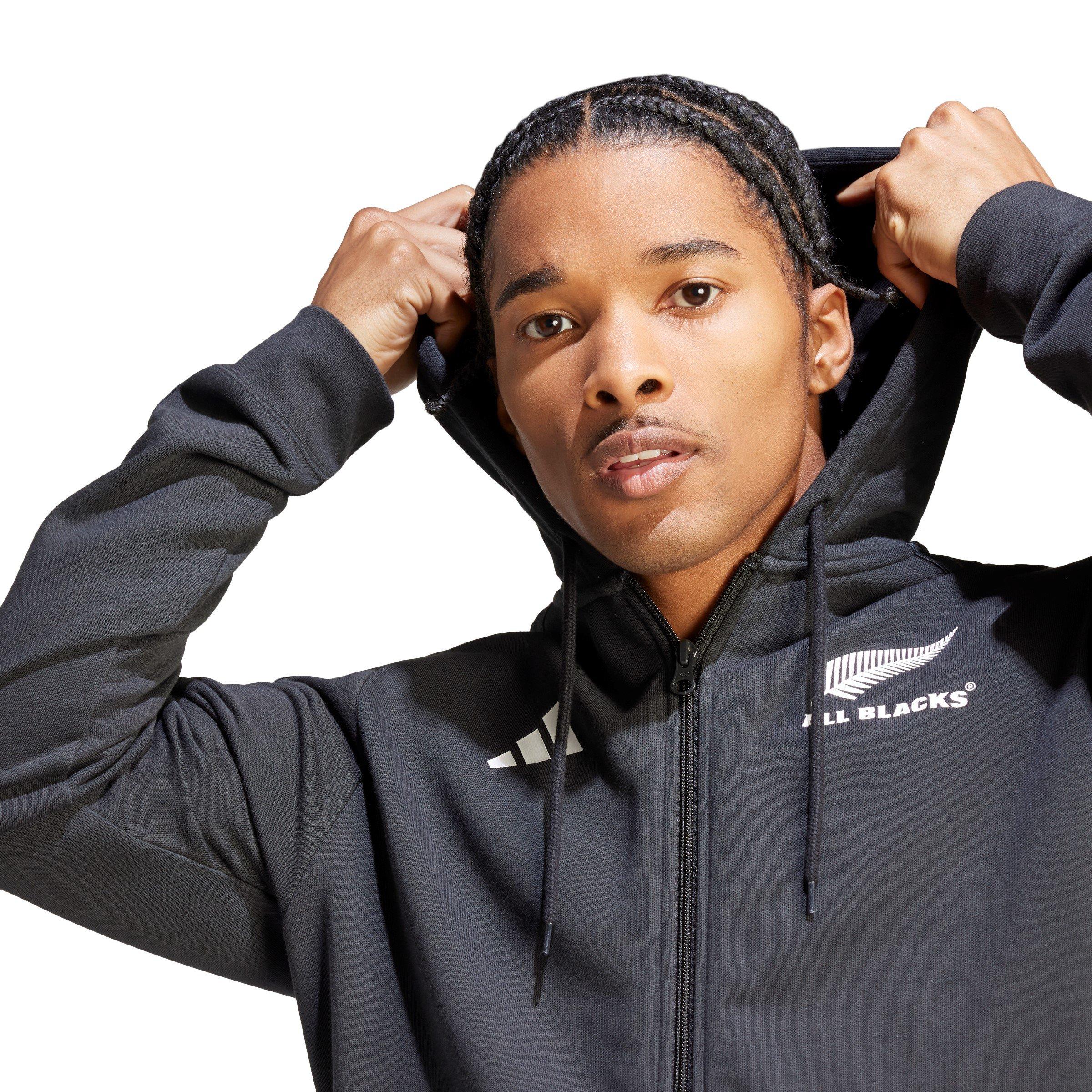 adidas All Blacks 3 Stripe Full Zip Hoodie 2023 Adults