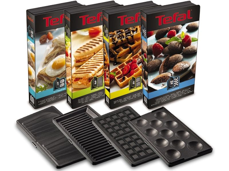 Tefal Snack Collection SW854D 700 W Multifunktionales Waffeleisen mit austauschbaren Platten