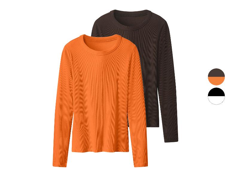 2 Geribde dames shirts
