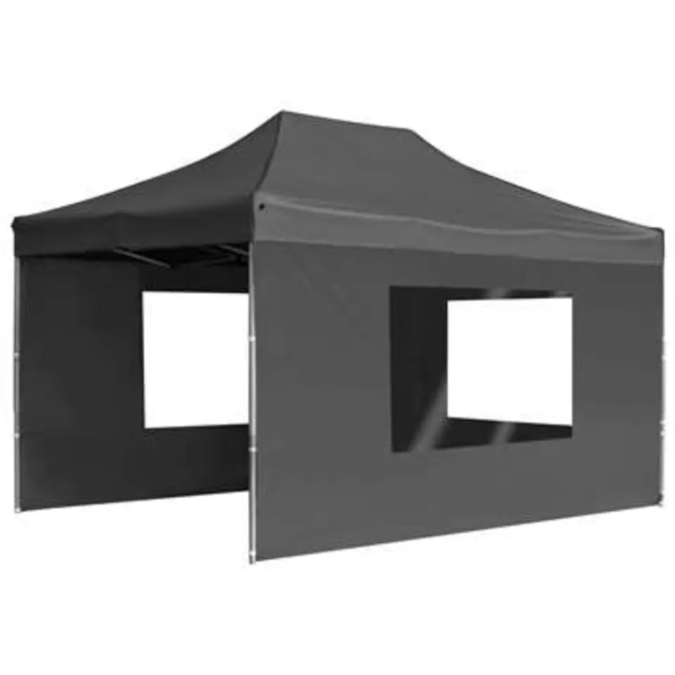 vidaXL - Partytent - Antraciet - Stof - 4.5 x 3 m