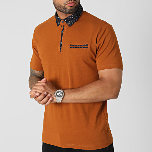 Polo Manches Courtes Marron