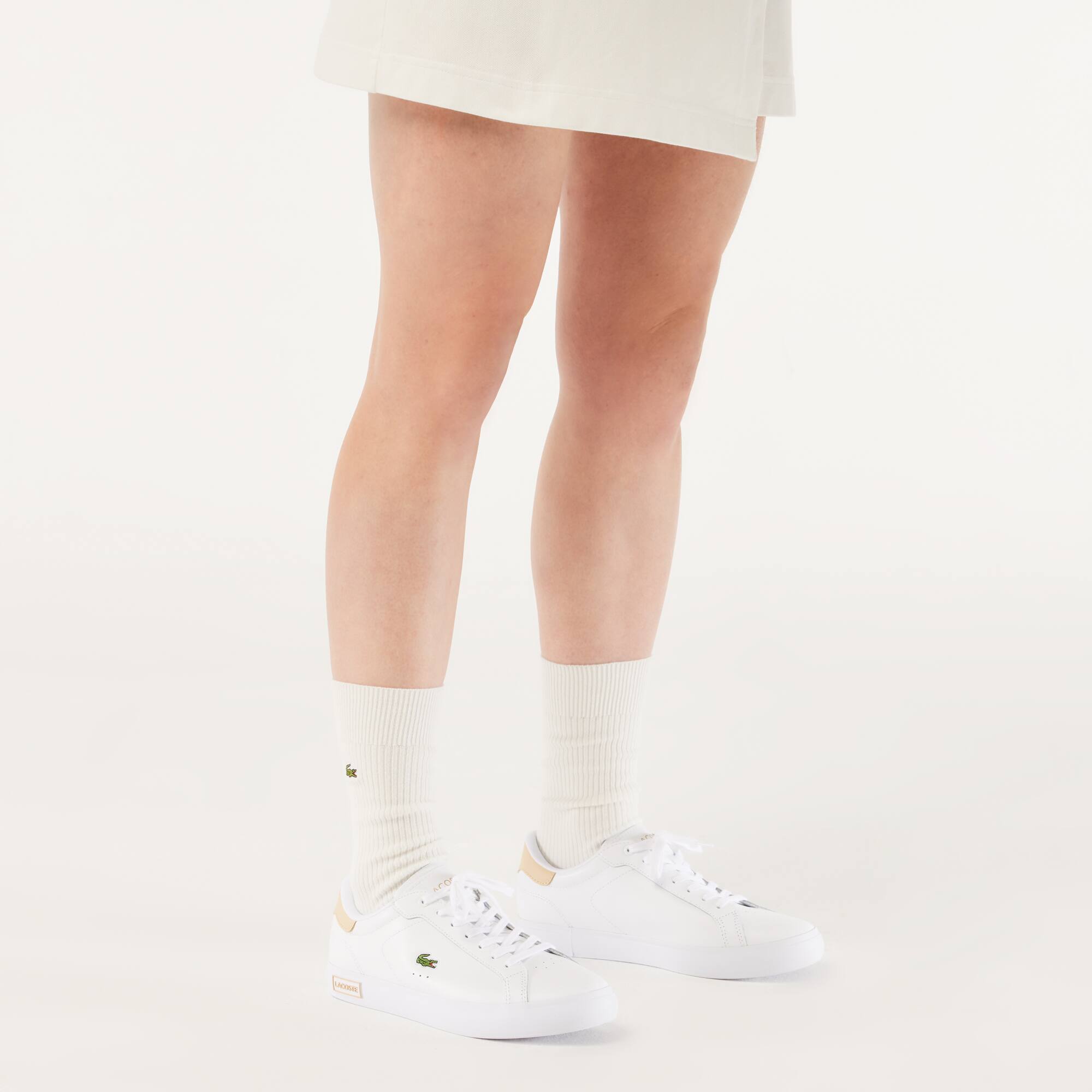 Sneakers Powercourt femme en cuir Sneakers - Blanc - Lacoste - Femme