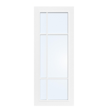 Arne & Bodil binnendeur ABD501 blank glas - wit afgelakt - glaslat wit