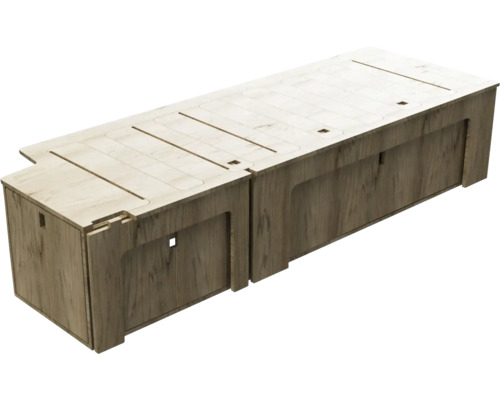 Buildify Campingbox Erik bedsysteem links in de lengte voor VW T5/T6 1900x1165x406 (LxBxH) (zonder montage- en bevestigingsmateriaal)