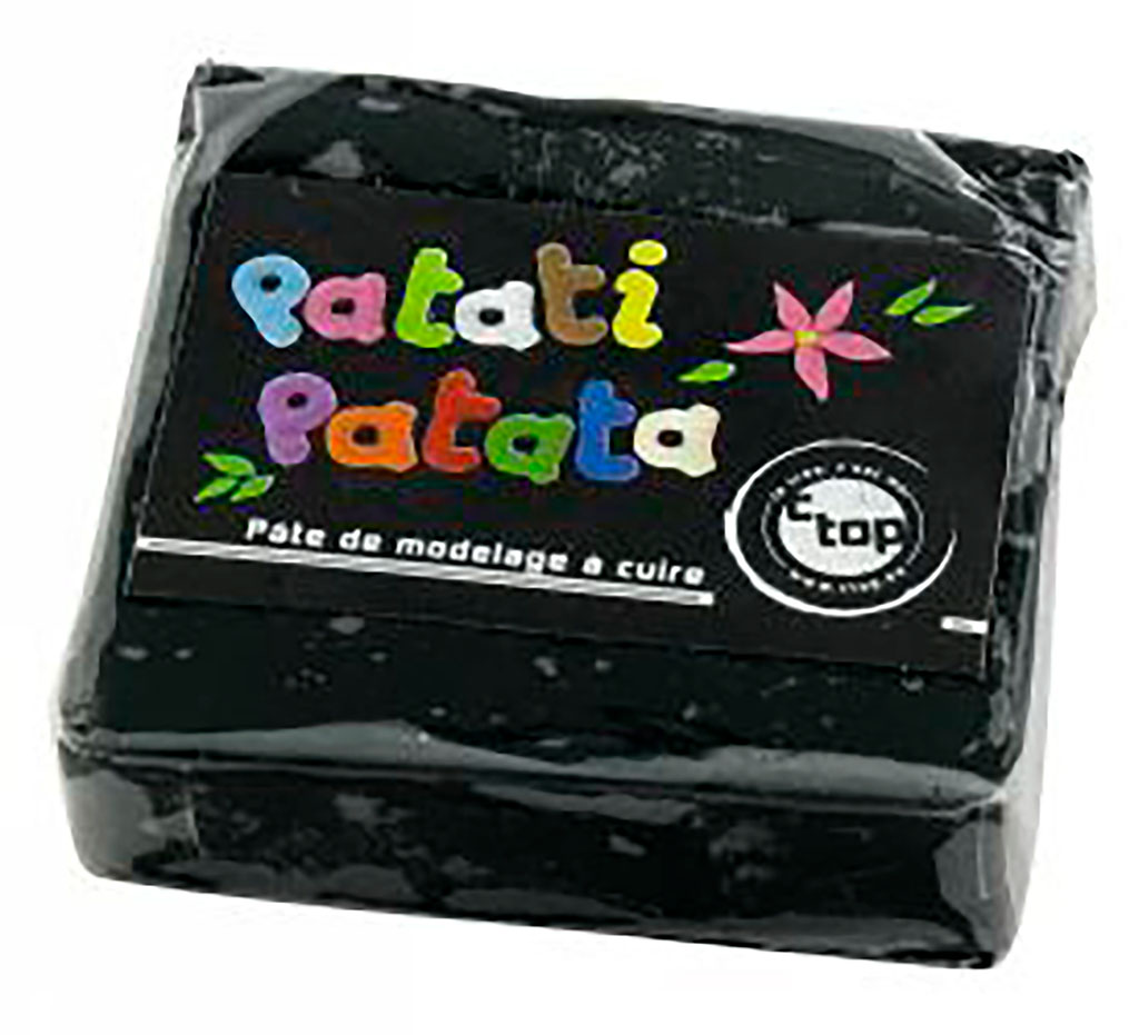 Pâte de modelage à cuire noire 50g