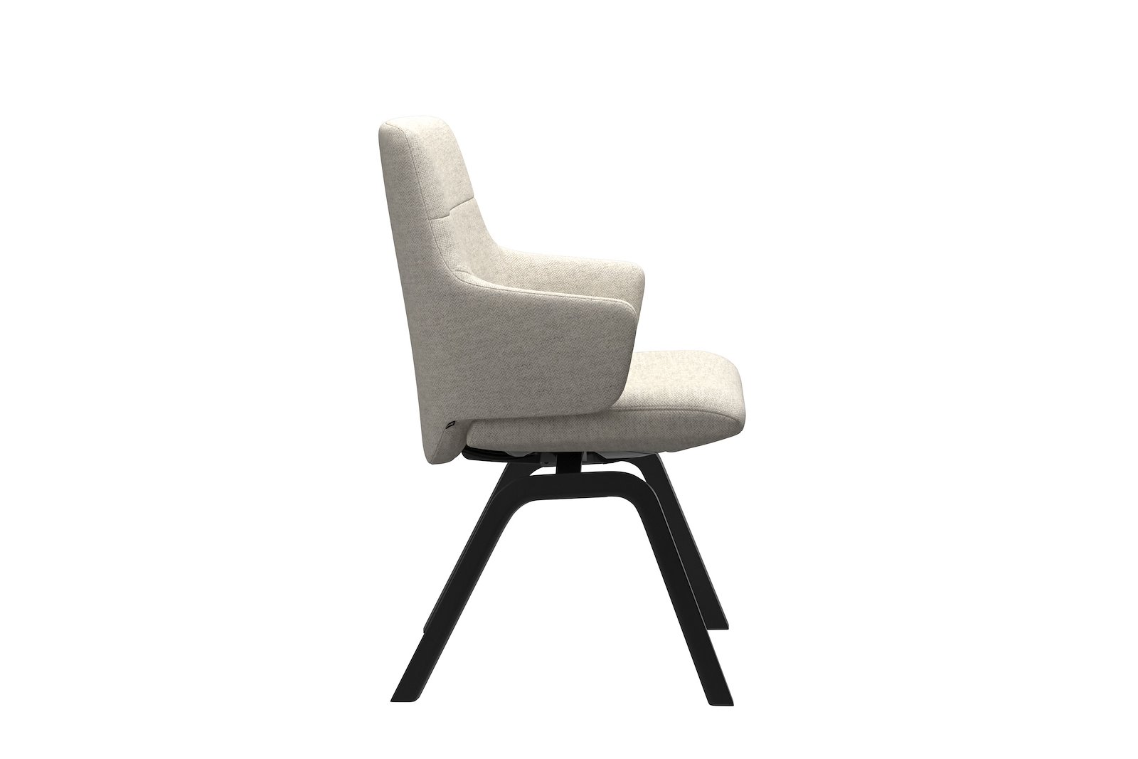 Chilli spisestol Tekstil Peony - Light Beige - Sort