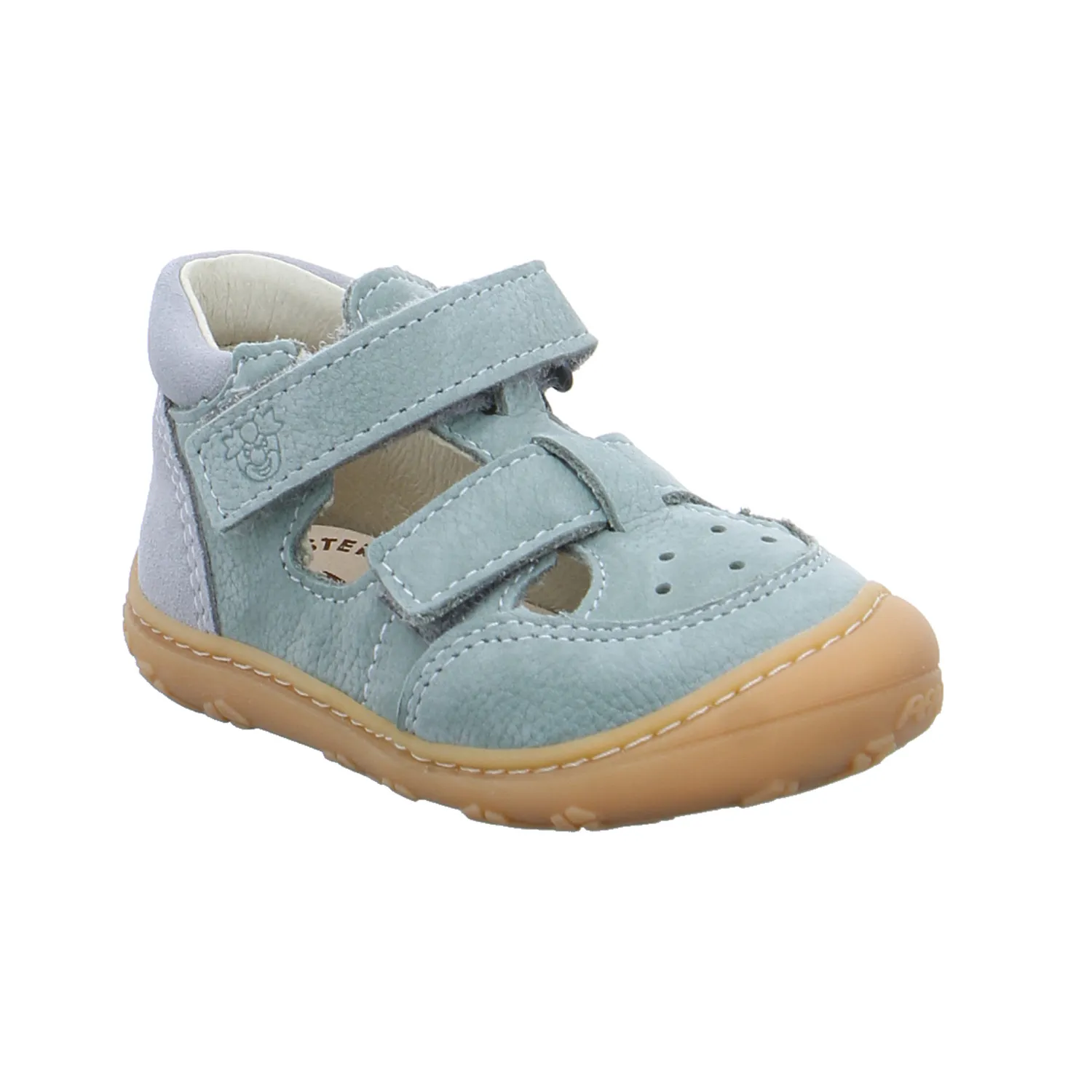 PEPINO Baby-Sommer-Bottine Pastelgrün Leder  Unisex Minilette