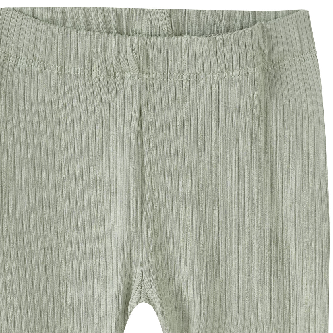 Topomini Pure Collection Newborn Leggings mit Rippstruktur oliv