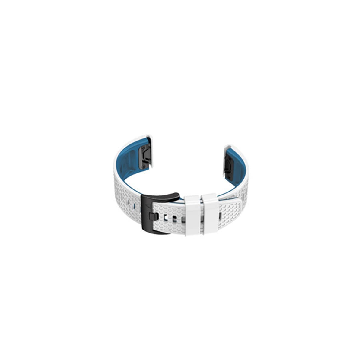 Silikonklokkerem for Garmin Fenix 7/7x/6/6x Hvit + blå