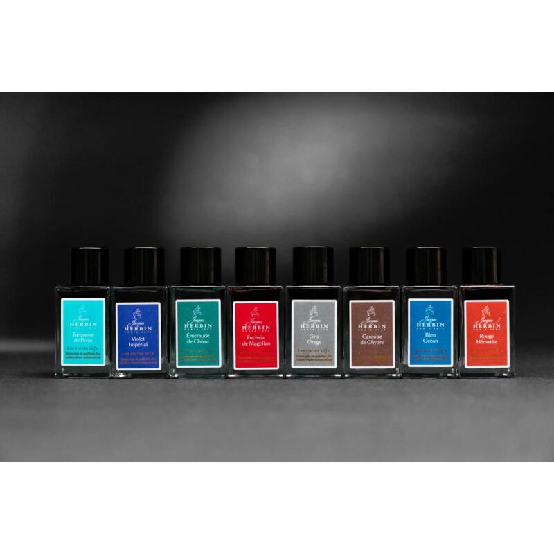 Encre 1670 à paillettes dorées 15ml - Caroube de Chypre