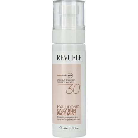 Ansigtsspray m. hyaluronsyre m. SPF30