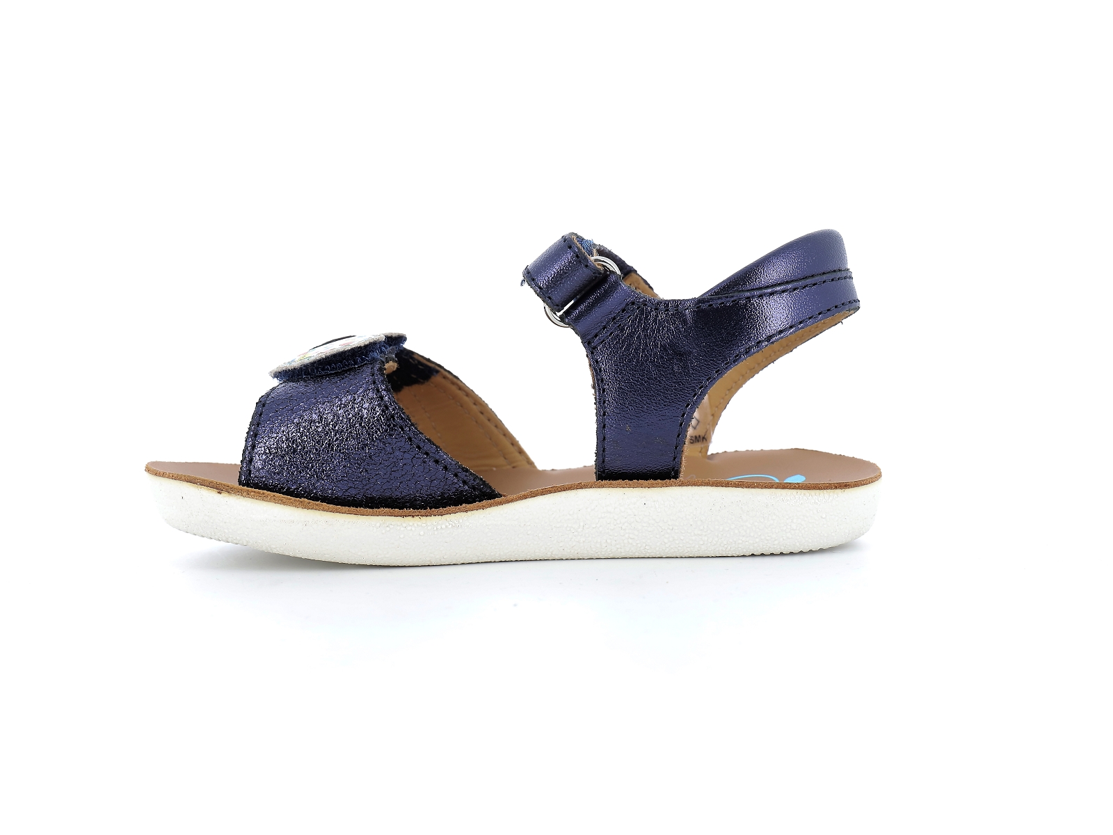 Shoopom-GOA HEART Cuir Marine