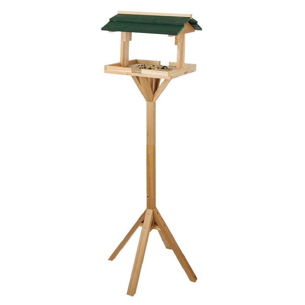 Mangeoire à oiseaux en bois 41,5x42,5xH110cm