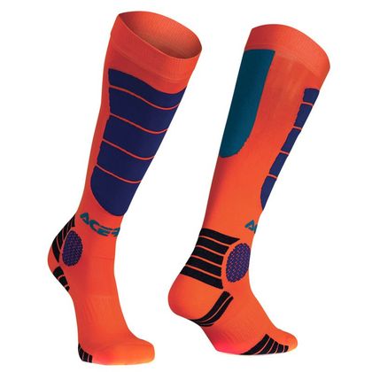 Chaussettes MX Acerbis MX IMPACT FLUO ORANGE BLUE - Orange / Bleu