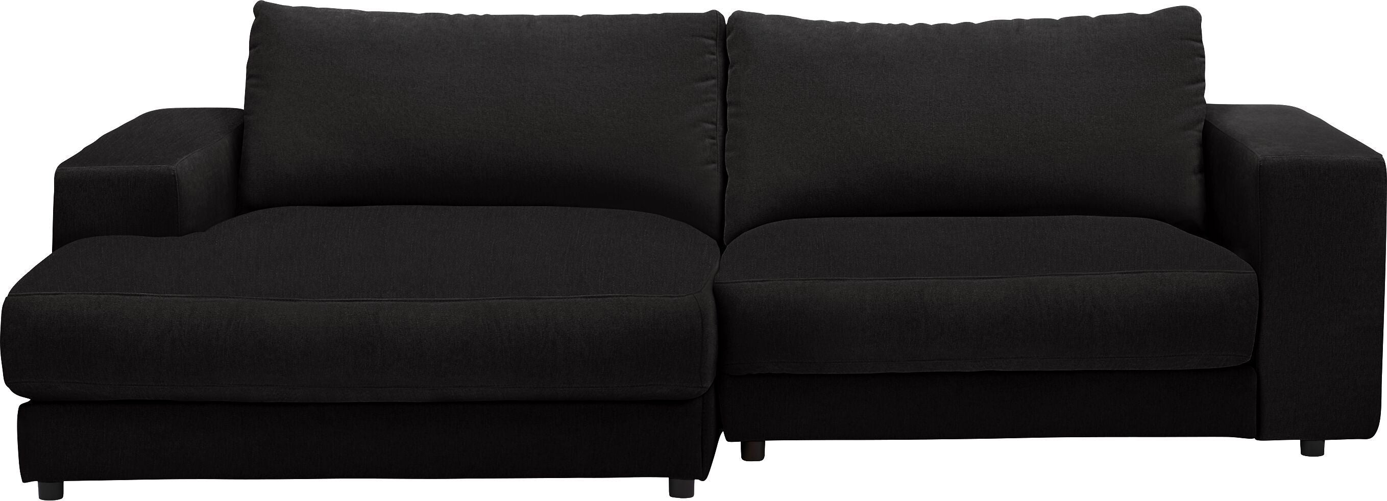 HARRISON Ecksofa - Schwarz / B: 250.0 cm x T: 170.0 cm x H: 85.0 cm