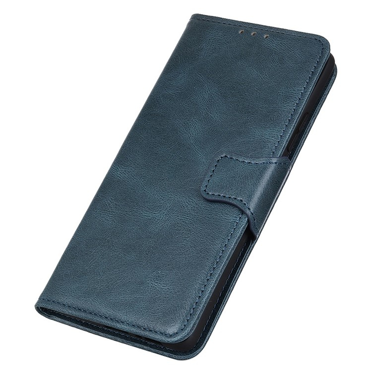 Samsung Galaxy S25 Edge Echtleder Tasche Flip Cover (RFID Schutz) - Blau