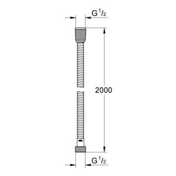 Grohe doucheslang VitalioFlex Metal metaal 200 cm chroom
