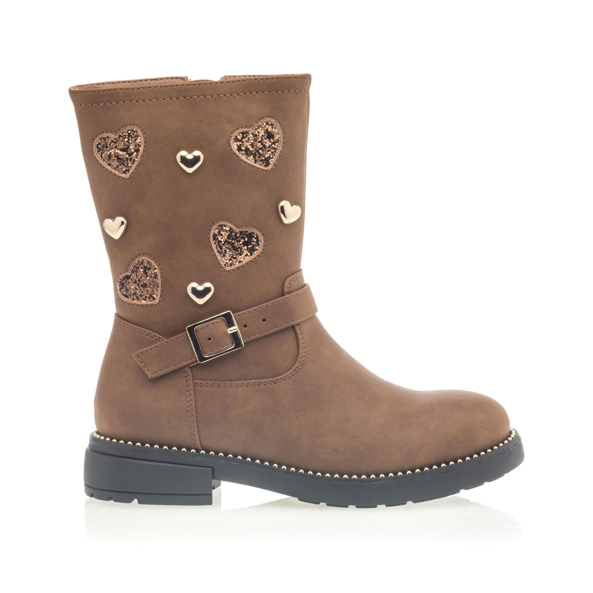 Bottes Fille cognac