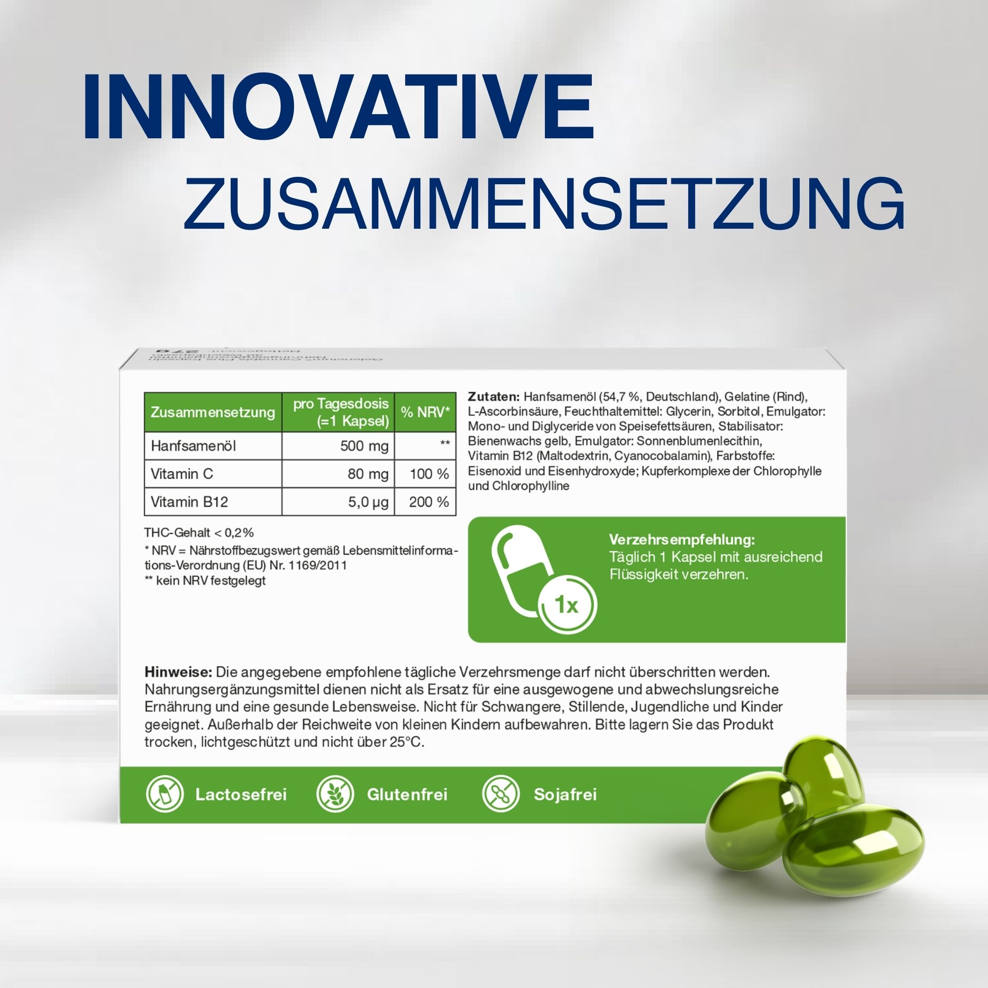 GELENCIUM® Cannabis Plus Kapseln mit Vitamin B12
