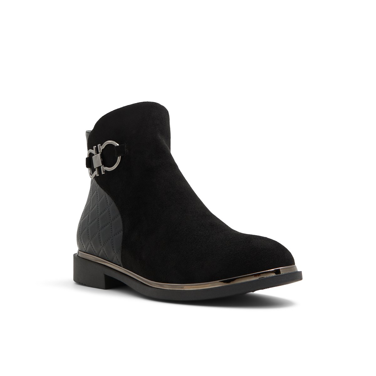 AQUA-MODA-Elstree-Bottillon - Talon plat - Noir
