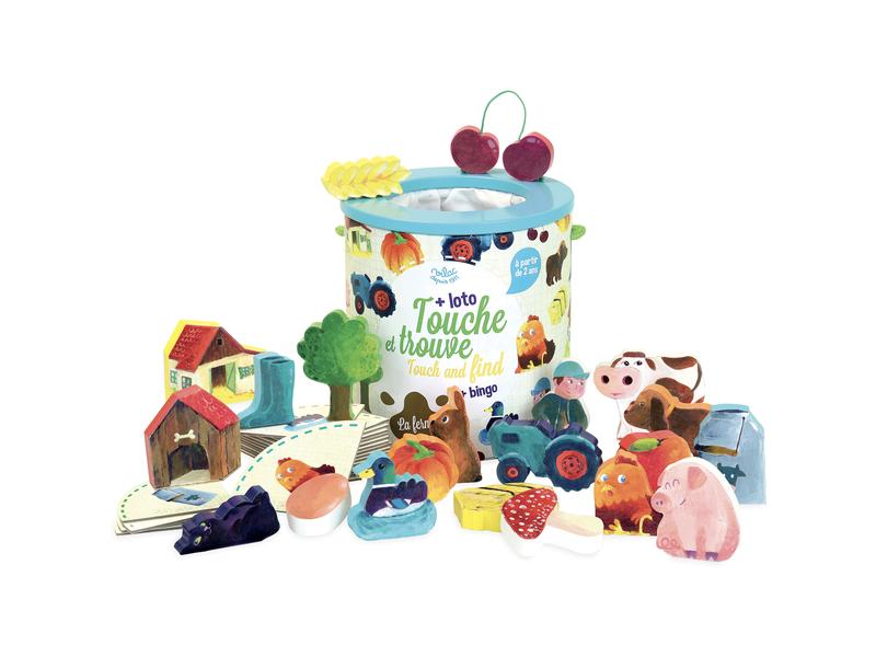 Vilac Spiel Fühle & Finde Bauernhof Ein lustiges und lehrreiches Spiel für Kinder