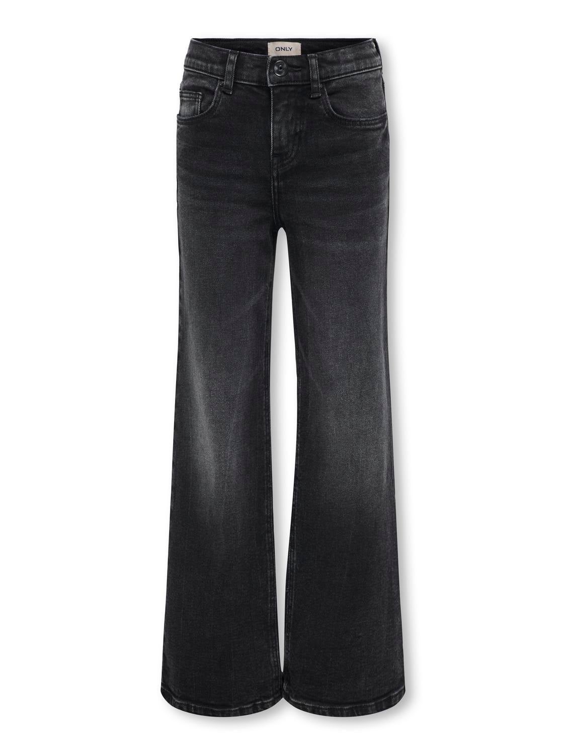 KOGJUICY Weiter Beinschnitt Jeans Washed Black