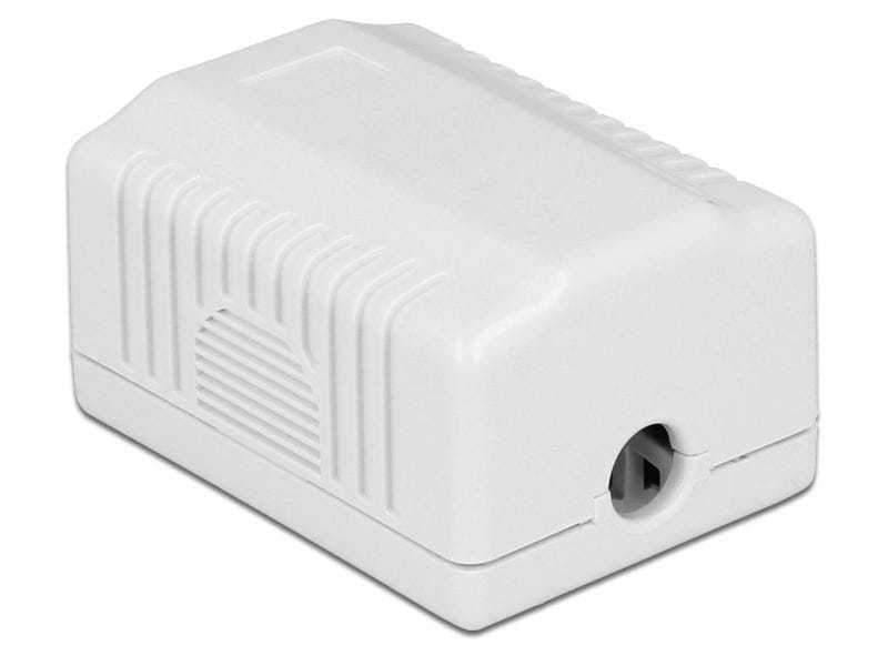 Delock Gehäuse RJ45 Cat.6A LSA 1-fach 1-Port Netzwerk-Anschlussdose