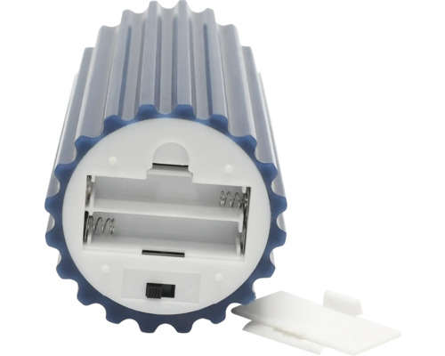 LED waxkaars Lafiora H 17,5 cm blauw incl. 3D vlam