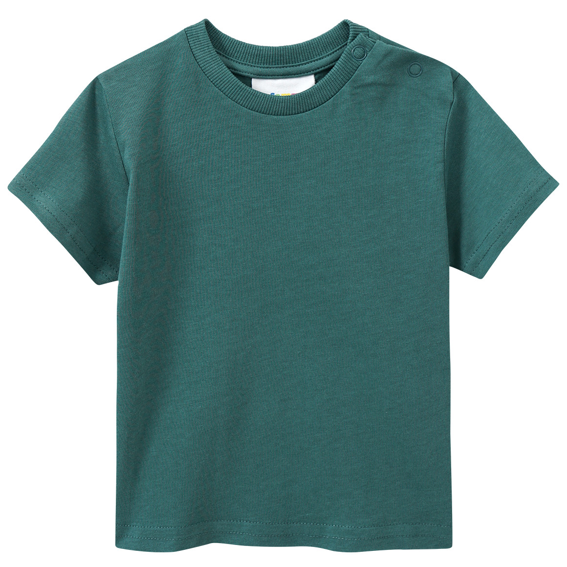 Famy 3 Baby T-Shirts unifarben hellgrün / dunkelgrün / orange