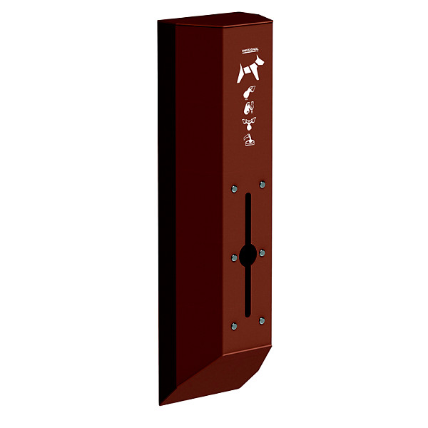 Distributeur mural 200 sacs arkea canin sans serrure - effet corten