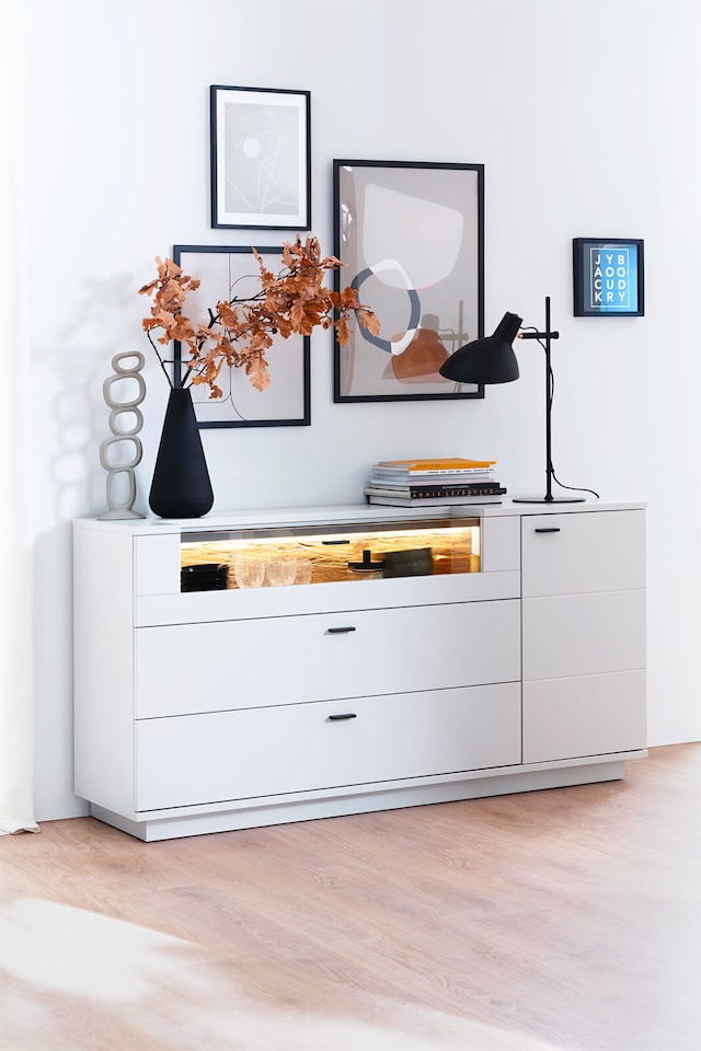 Sideboard Lissabon 165 x 84 x 44 cm Modern white