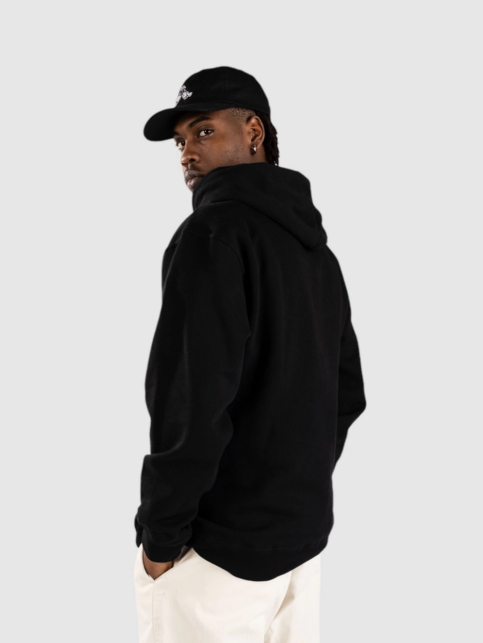 Famous Stars And Straps Burning Badge Hoodie black