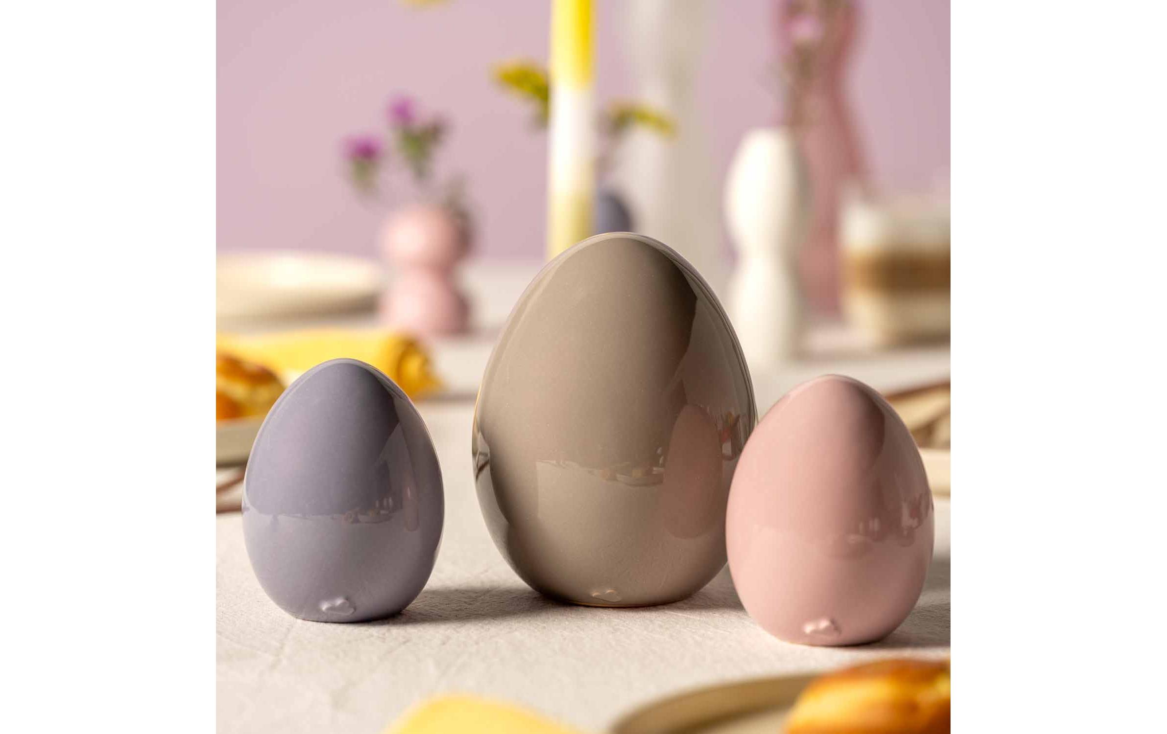 Eier Vivace 1 Stück, TaupeKeramikei