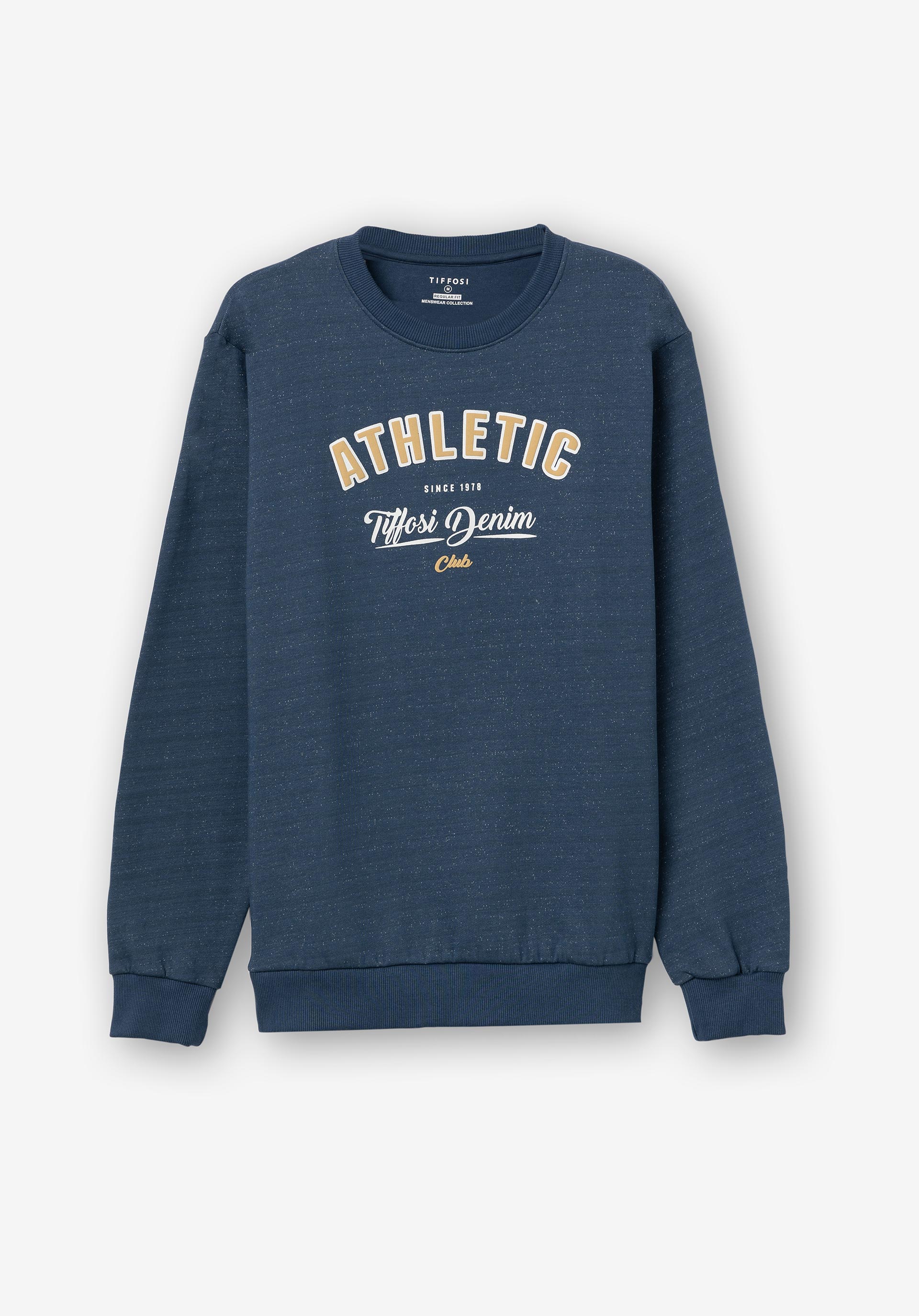 Sweatshirt Estampado Frontal com Relevo
