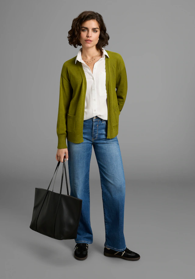 Laura Scott Strickjacke , softer Übergangsstrick in lässiger, offener Form