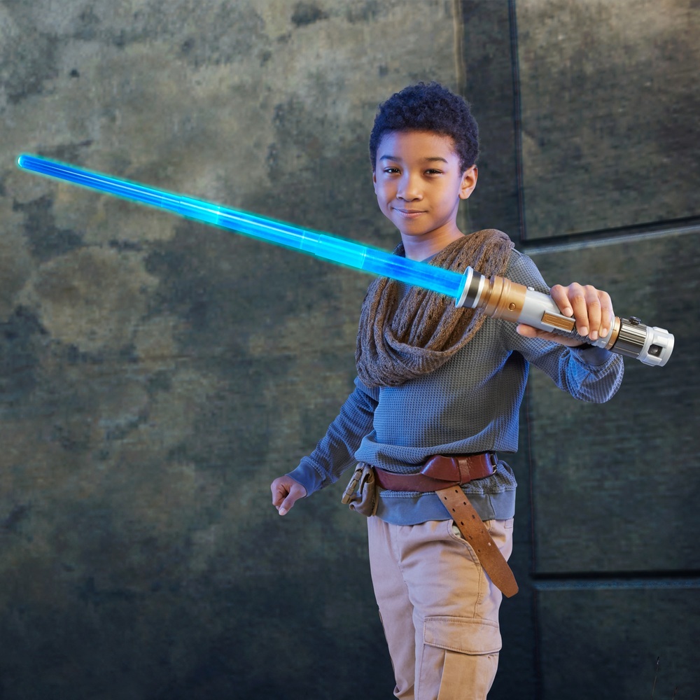 Star Wars Lightsaber Forge Obi-Wan Kenobi Elektronisches blaues Lichtschwert Rollenspielzeug