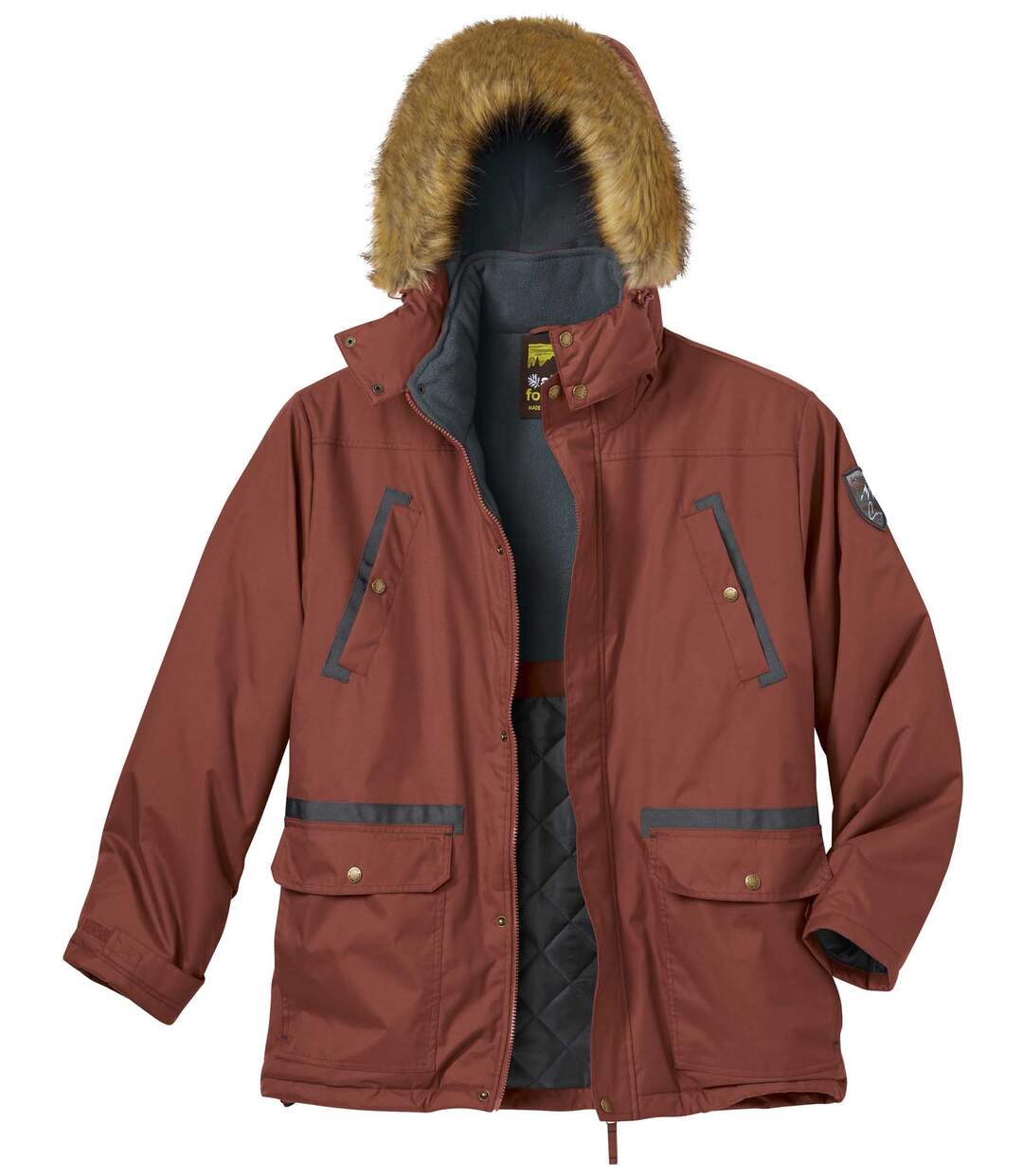 Parka Microfibre Capuche Amovible Mountain