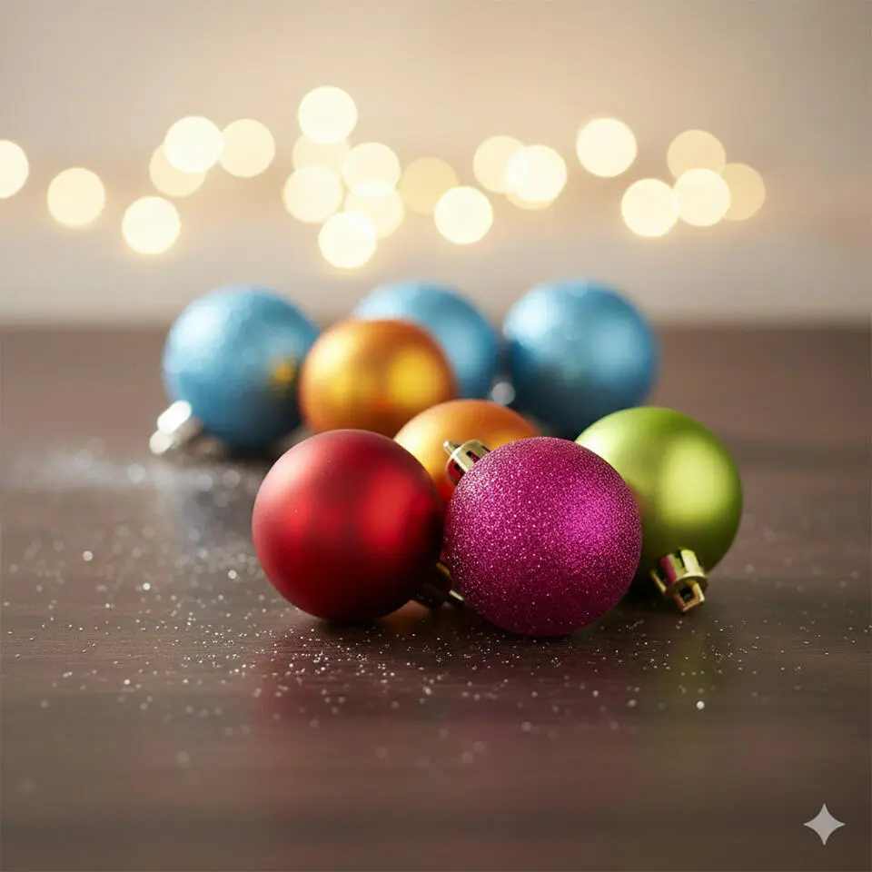 Inge Christmas kerstballen - 44x - gekleurd - kunststof - mix