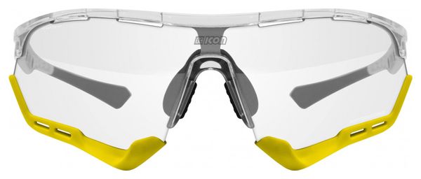 Scicon Sports Aerotech SCN XT Photochromic XL Lunettes De Soleil De Performance Sportive (Miroir Argenté Scnxt Photocromique/Briller)